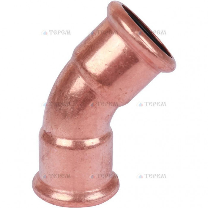 Sanha 6041, отвод 45° ВПр-ВПр, 28, для медных труб прессовой