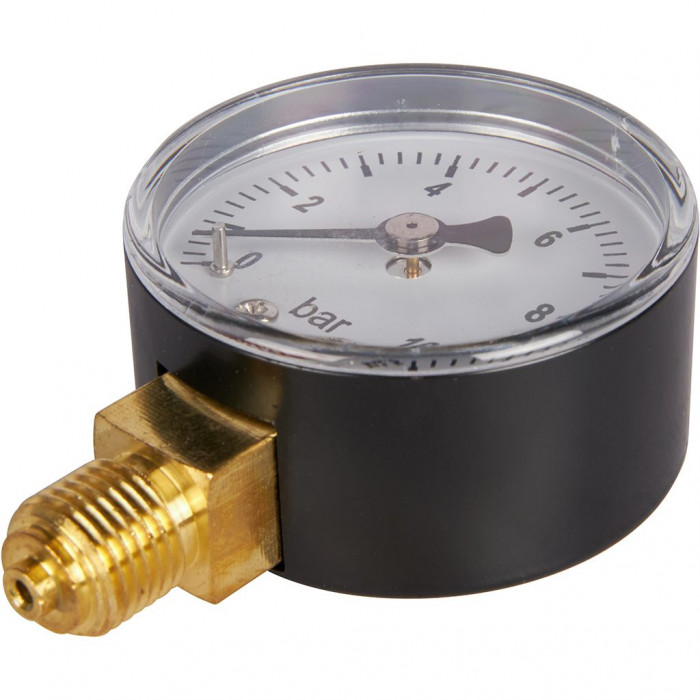 RIM-0010-501008 Манометр ROMMER радиальный. Корпус Dn 50 мм 1/4 , 0...10 бар, кл.2.5