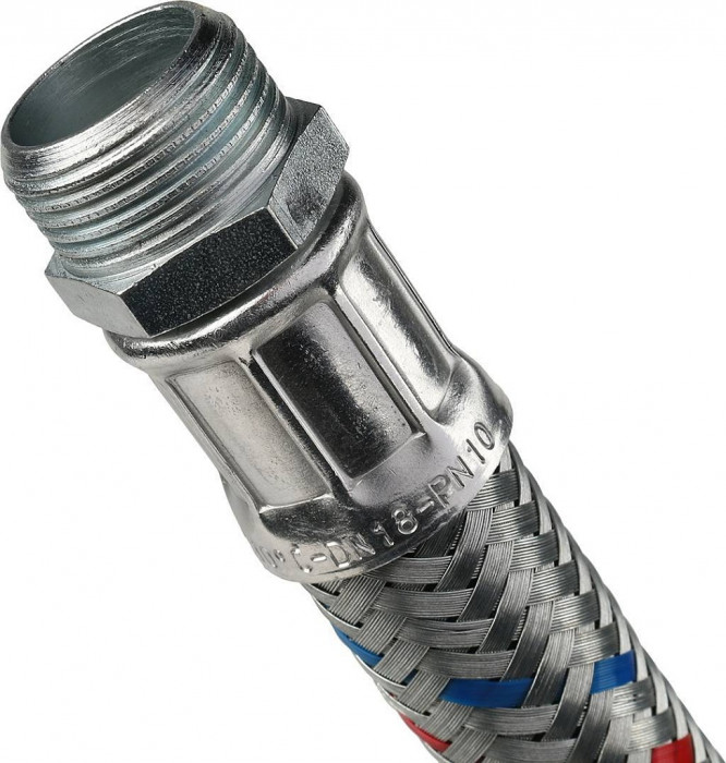 STOUT SHF-НВ Гибкая подводка для воды НР 3/4 х ВР 3/4, длина 400 мм