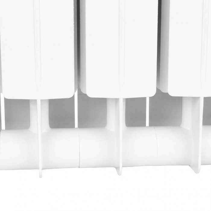 Биметаллический радиатор STOUT STYLE 500, 6 секций, боковое подключение, белый