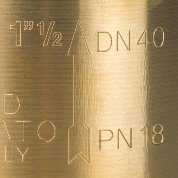 STOUT Клапан обратный пружинный муфтовый с металлическим седлом 1 1/2"