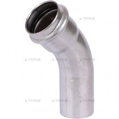 Sanha 9040 пресс-фит. нерж.сталь, отвод 45° ВПр-НПр, 35