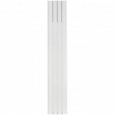 Алюминиевый радиатор STOUT Sebino 2000, 4 секций, Универсальное подключение, белый