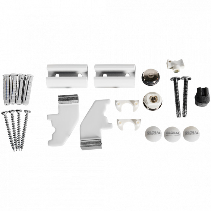 Алюминиевый радиатор STOUT Sebino 2000, 4 секций, Универсальное подключение, белый