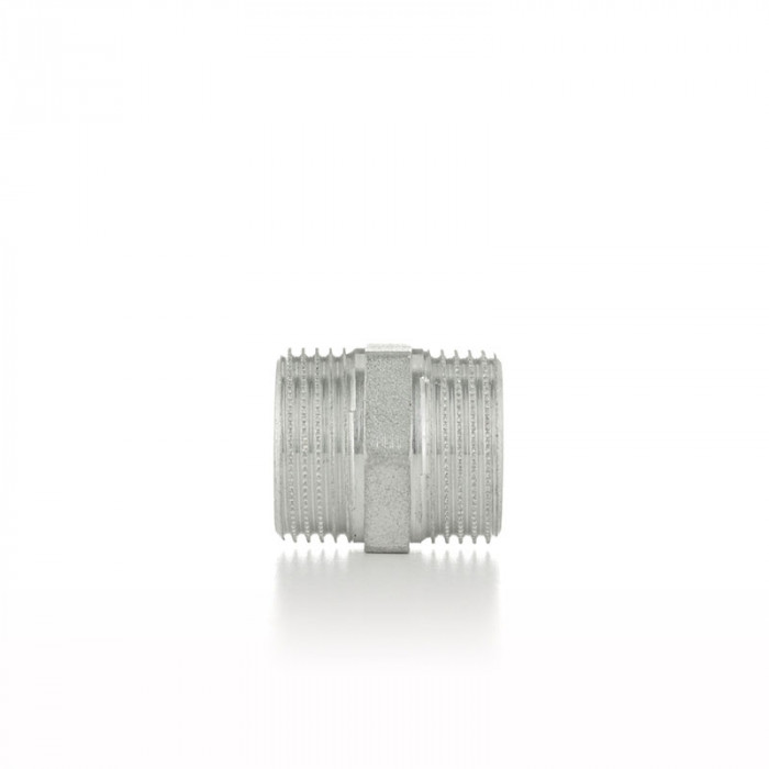 Ниппель равнопроходной, НН 3/4", TIN латунь
