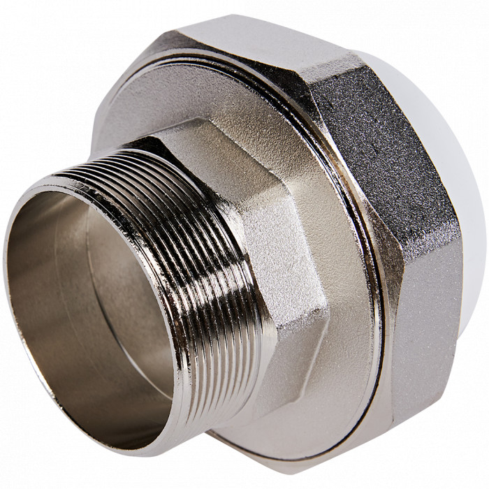 Pro Aqua PA21026 Pro Aqua d=75-2.1/2 PP-R Муфта комбинированная разъемная (американка) НР Белая