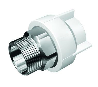 7B64025191 FIRAT Муфта с наружной резьбой d=25 мм 3/4" для полипропиленовых труб под сварку (цвет бе