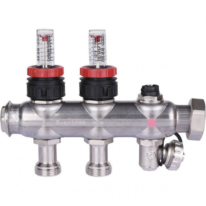Распределительная гребенка Oventrop Multidis SF, 2 х G  3/4  с ротаметрами