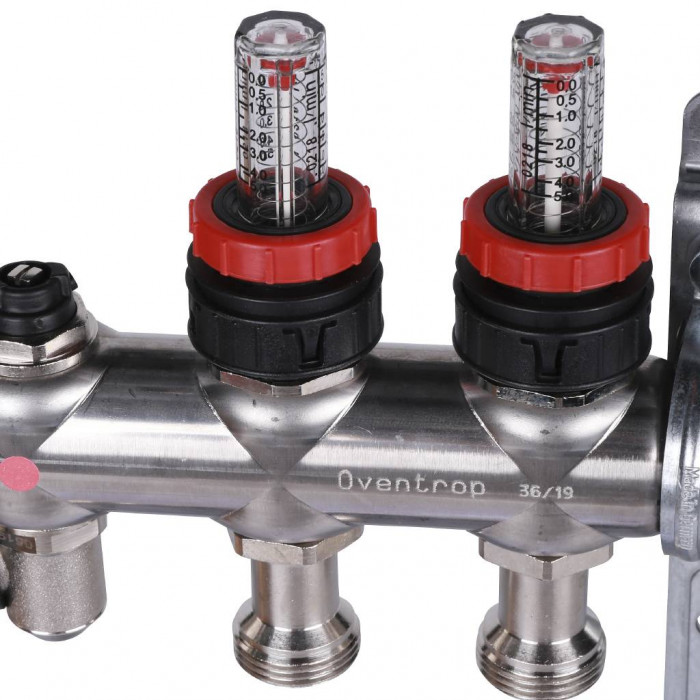 Распределительная гребенка Oventrop Multidis SF, 2 х G  3/4  с ротаметрами