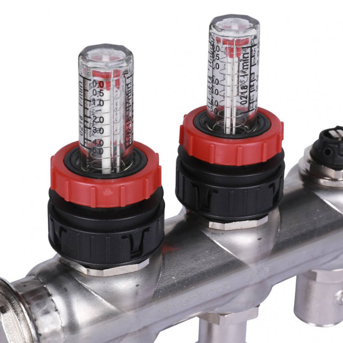 Распределительная гребенка Oventrop Multidis SF, 2 х G  3/4  с ротаметрами