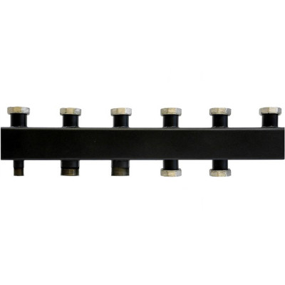 ROMMER RDG-0017 Стальной распределительный коллектор 3(4) отопительных контура 1,1/2х1,1/2