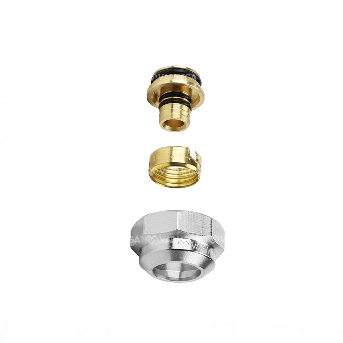 Резьбозажимное соединение (фитинг евроконус) Varmega VM09202, 3/4"EK для подключения трубы 16х2.0 мм