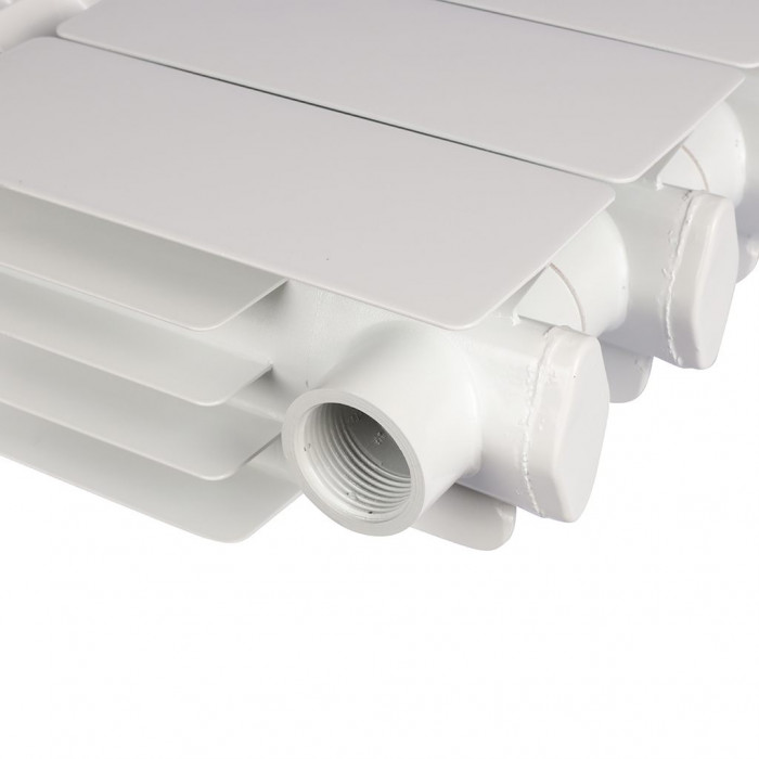 Алюминиевый радиатор Global VOX- R 200, 12 секций, боковое подключение, белый