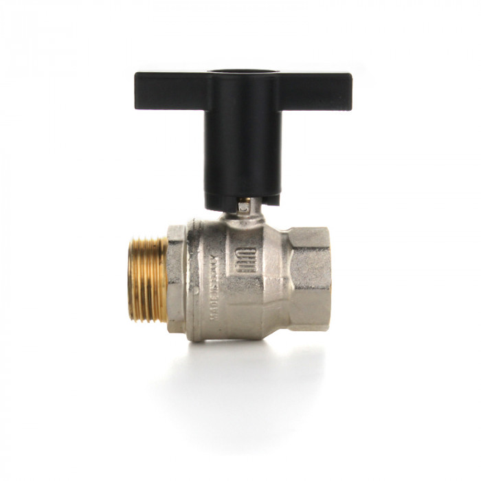 Кран шаровой 1 1/4" НВ, высокая ручка из пластмассы