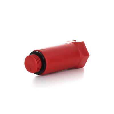 Заглушка удлиненная, 20x1/2” НР, красная
