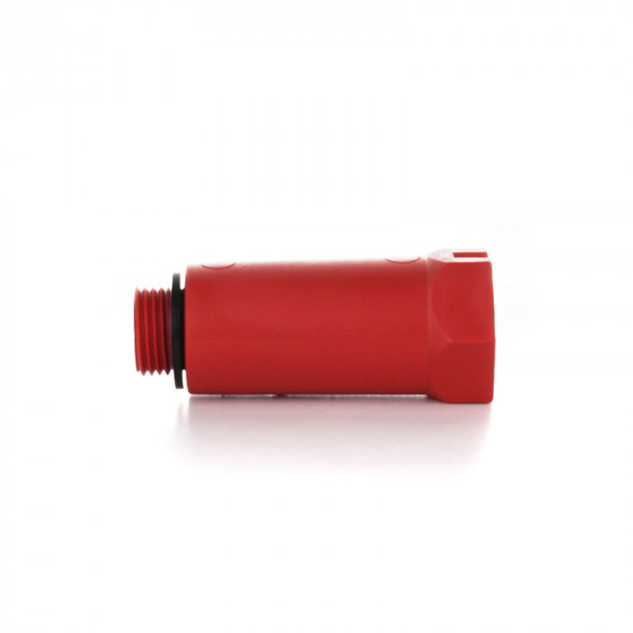 Заглушка удлиненная, 20x1/2” НР, красная