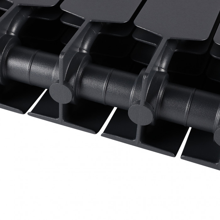 Биметаллический радиатор RIFAR SUPReMO 350, 8 секций, боковое подключение, черный