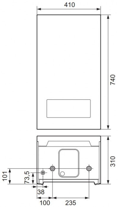 Настенный электрический котел Vaillant eloBLOCK VE 28/14RU,UA, одноконтурный
