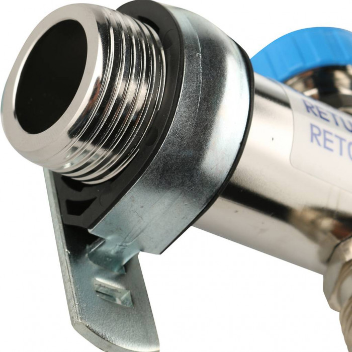 Распределительный коллектор REHAU HKV на 6 контуров нержавеющая сталь (12180611001)