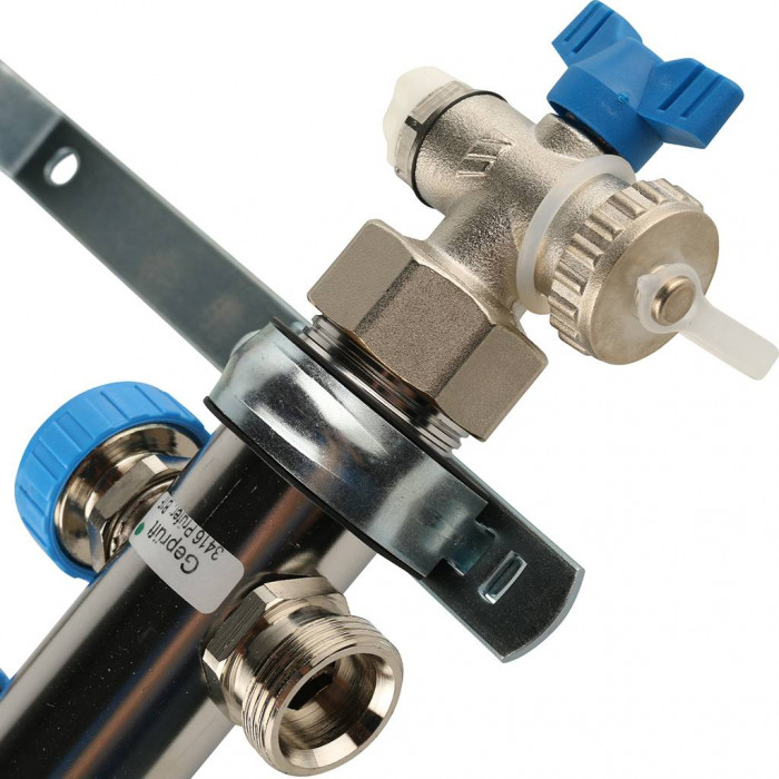 Распределительный коллектор REHAU HKV на 6 контуров нержавеющая сталь (12180611001)