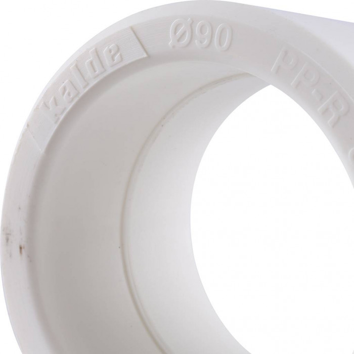 Kalde d=90 Муфта для полипропиленовых труб под сварку (цвет белый)