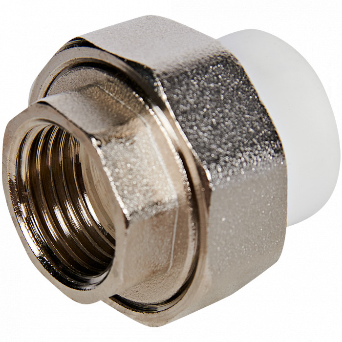 Pro Aqua PA20011 Pro Aqua d=20-1 PP-R Муфта комбинированная разъемная (американка) ВР Белая