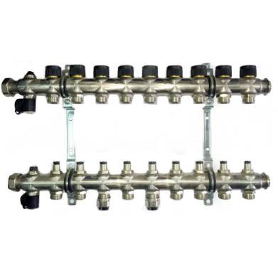 Распределительная гребенка Oventrop Multidis SF, 9 х G  3/4  с вентильными вставками