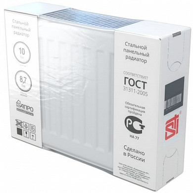 Стальной панельный радиатор STI Compact 22-300-500, боковое подключение