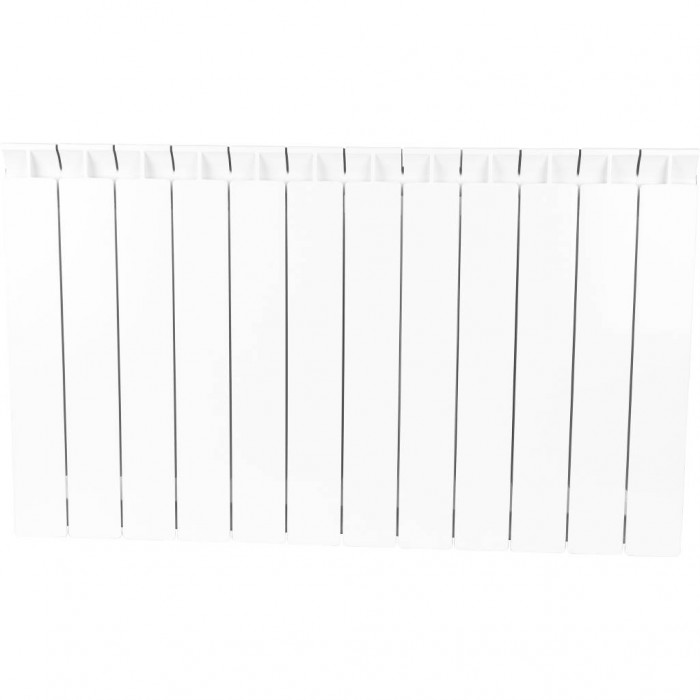 Биметаллический радиатор STOUT STYLE 500, 12 секций, боковое подключение, белый