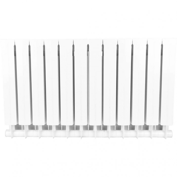 Биметаллический радиатор STOUT STYLE 500, 12 секций, боковое подключение, белый