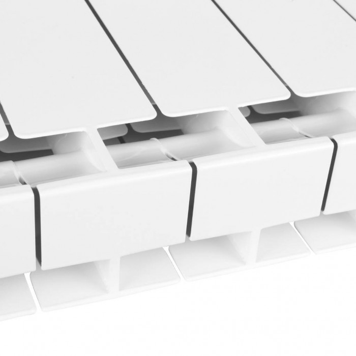 Биметаллический радиатор STOUT STYLE 500, 12 секций, боковое подключение, белый