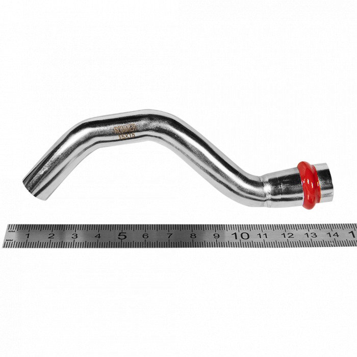 ROMMER RSS-0007-000015 ROMMER Обвод однораструбный-НПр, 15, из нержавеющей стали прессовой