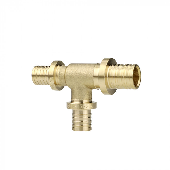 Тройник переходной Varmega Slide-fit VM50564, 25x20x25, аксиальный, латунь