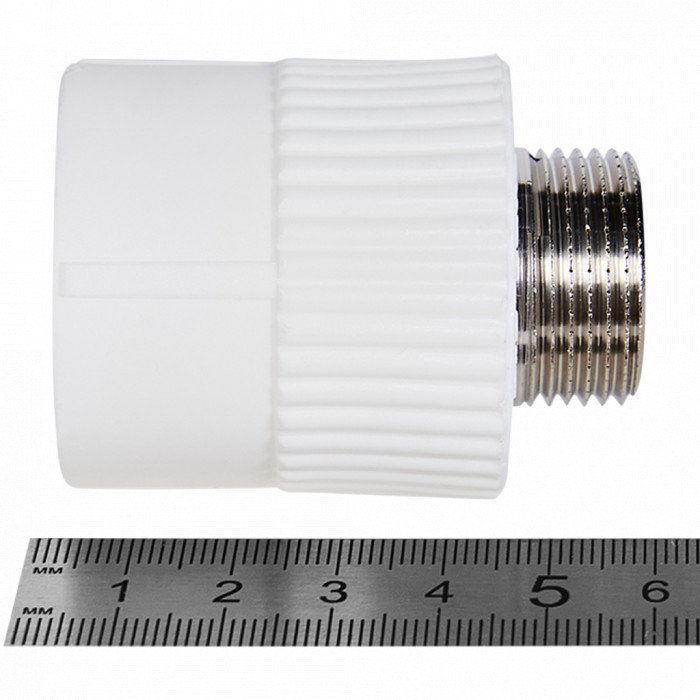 Pro Aqua PA23016P Pro Aqua d= 32-3/4 PP-R Муфта комбинированная НP Белая