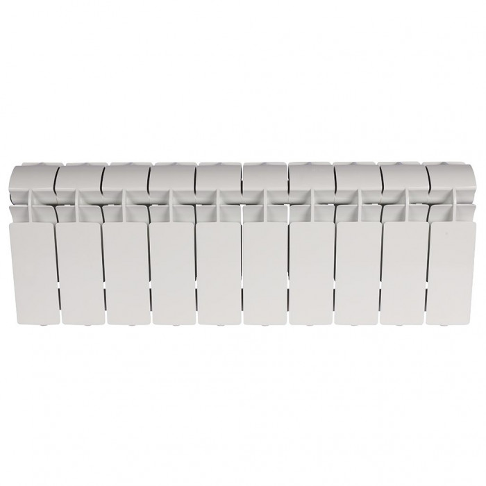 Алюминиевый радиатор Global VOX- R 200, 10 секций, боковое подключение, белый