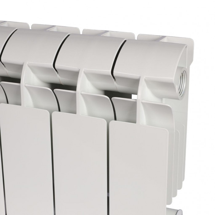 Алюминиевый радиатор Global VOX- R 200, 10 секций, боковое подключение, белый
