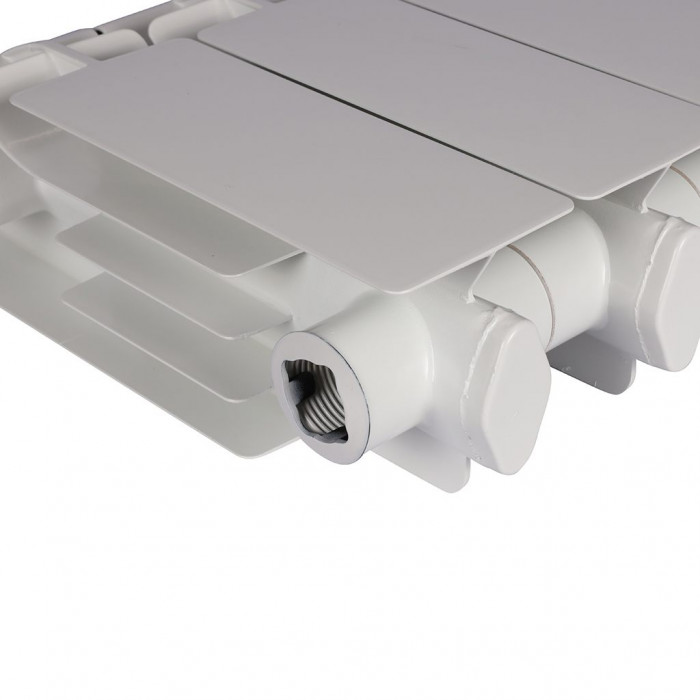 Алюминиевый радиатор Global VOX- R 200, 10 секций, боковое подключение, белый