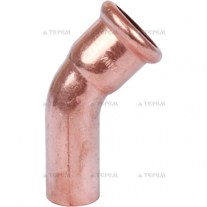 Sanha 6040, отвод 45° ВПр-НПр, 22, для медных труб прессовой