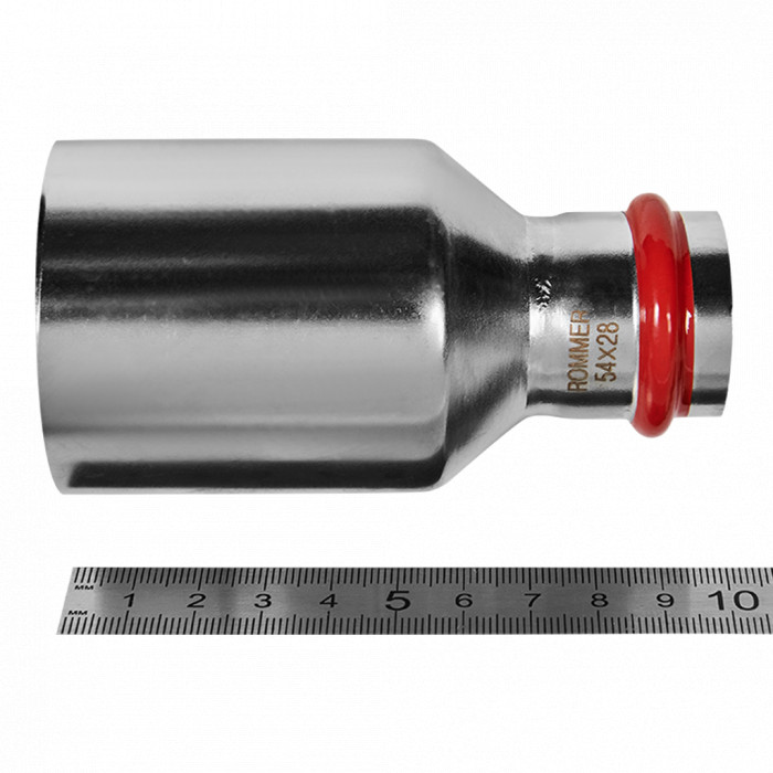 ROMMER RSS-0020-005428 Муфта переходная-НПр, 54х28, из нержавеющей стали прессовой