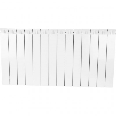 Биметаллический радиатор STOUT STYLE 500, 14 секций, боковое подключение, белый