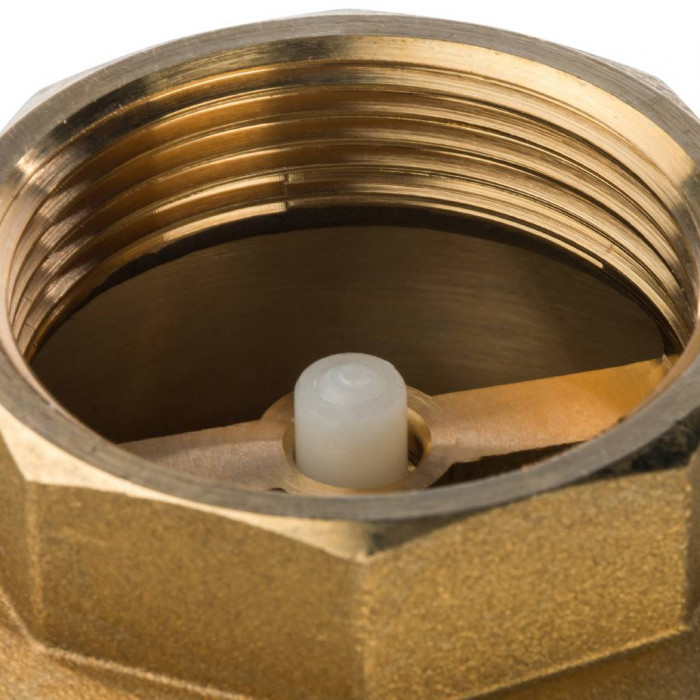 STOUT Клапан обратный пружинный муфтовый с пластиковым седлом 1 1/2"