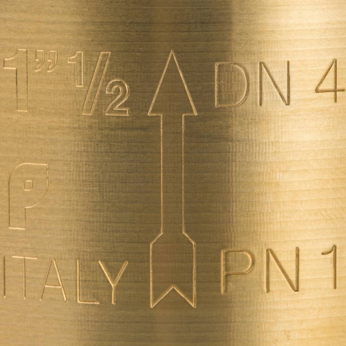 STOUT Клапан обратный пружинный муфтовый с пластиковым седлом 1 1/2"