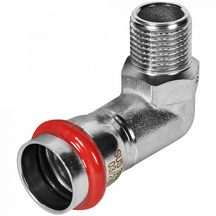 ROMMER RSS-0010-002212 ROMMER Угольник-переходник-НР, 22х1/2, из нержавеющей стали прессовой
