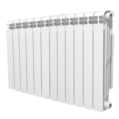 Алюминиевый радиатор Теплоприбор AR1-500 500, 12 секций, боковое подключение, белый