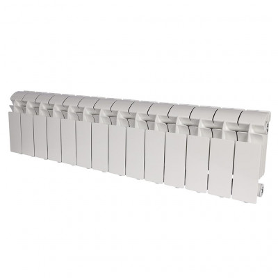 Алюминиевый радиатор Global VOX- R 200, 14 секций, боковое подключение, белый