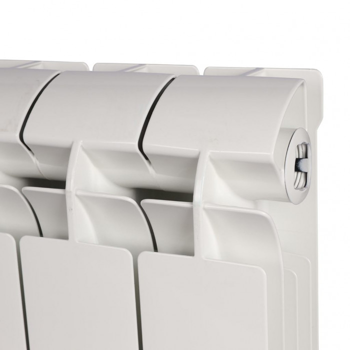 Алюминиевый радиатор Global VOX- R 200, 14 секций, боковое подключение, белый
