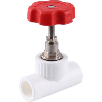 Вентиль Kalde d=40 для полипропиленовых труб под сварку (цвет белый)