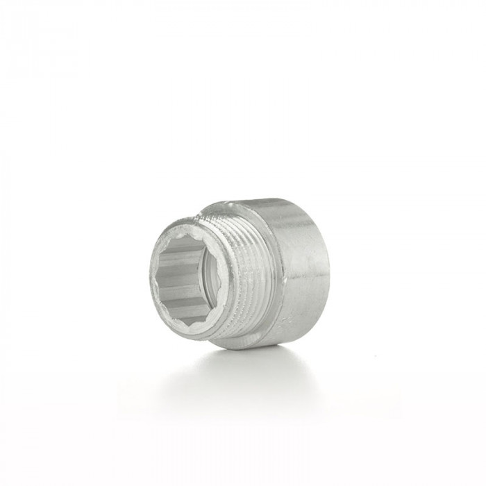 Удлинитель, НВ 1/2"×15 мм, TIN латунь