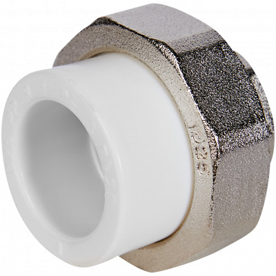 Pro Aqua PA20014 Pro Aqua d=25-3/4 PP-R Муфта комбинированная разъемная (американка) ВР Белая