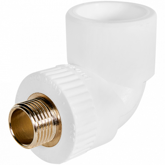 Pro Aqua PA27015 Pro Aqua d=32-1/2 PP-R Угольник комбинированный НР Белый